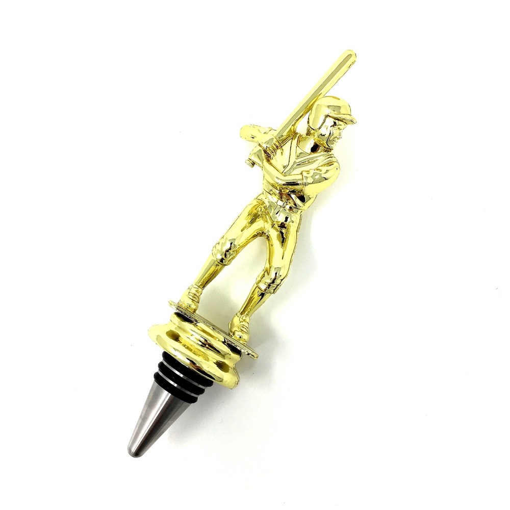 Handmade Bottle Stopper made from Repurposed Baseball Trophy